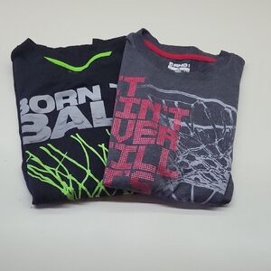 AND1 Kids Tees - Black with Neon Green and Gray with Red